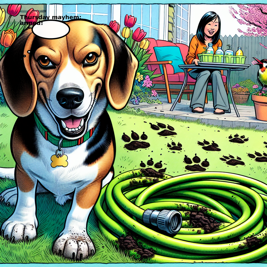 Daily Evil Beagle cartoon for April 23, 2026