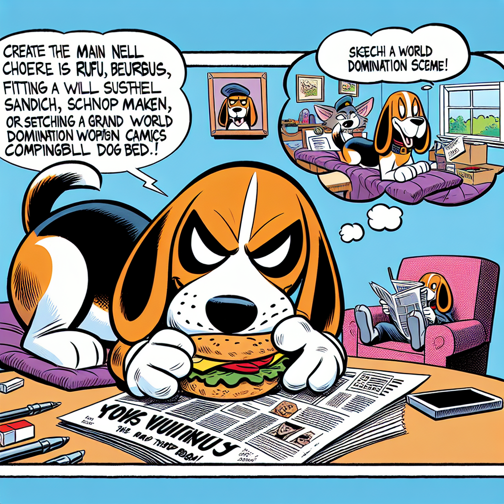 Daily Evil Beagle cartoon for April 20, 2026